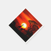 アフリカサンセットナプキン スタンダードカクテルナプキン (角)