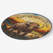 アフリカスイギュウの誕生日 ペーパープレート (アングル)