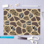 アフリカスタイルアニマルプリント「サファリ」ティッシュペーパー 薄葉紙 (クラフト)