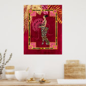 アフリカスタイルアールデコ ポスター (キッチン)