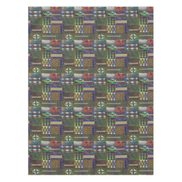 アフリカスタイルパッチワークデザイン テーブルクロス