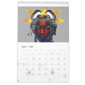 アフリカスタイル カレンダー (3月 2027)