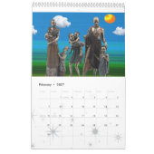 アフリカスタイル カレンダー (2月 2027)