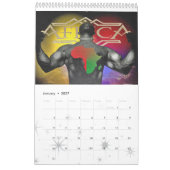 アフリカスタイル カレンダー (1月 2027)