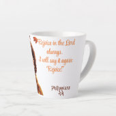 アフリカスタムカのコーヒーマグ カフェラテマグ (右アングル)