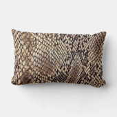 アフリカスネークスキンプリント ランバークッション (裏面)