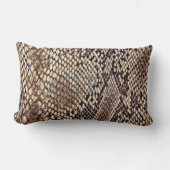 アフリカスネークスキンプリント ランバークッション (正面)