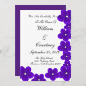 アフリカスミレ招待状 招待状 (正面/裏面)