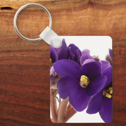 アフリカスミレ キーホルダー (正面)