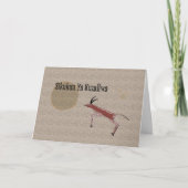 アフリカスワヒリハッピーバースデーカード カード (正面)