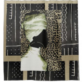 アフリカソウルアート シャワーカーテン (正面)