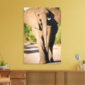 アフリカゾウが歩く キャンバスプリント (インサイチュ (リビング))