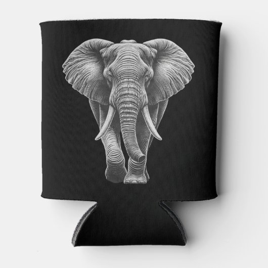 アフリカゾウのサファリと動物園の冒険 缶クーラー (正面)