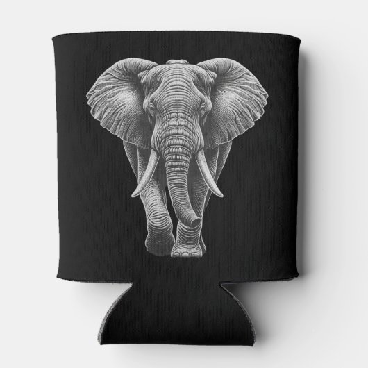 アフリカゾウのサファリと動物園の冒険 缶クーラー (裏面)