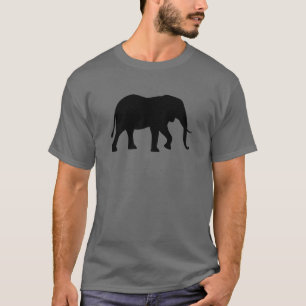 アフリカゾウのシルエット Tシャツ