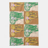 アフリカゾウのタオル キッチンタオル (縦)