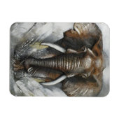 アフリカゾウの充電  マグネット (横)