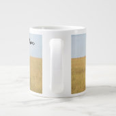 アフリカゾウの名前を真剣にカスタマイズ ジャンボコーヒーマグカップ (裏面)