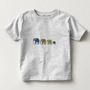 アフリカゾウの幼児のワイシャツ トドラーTシャツ