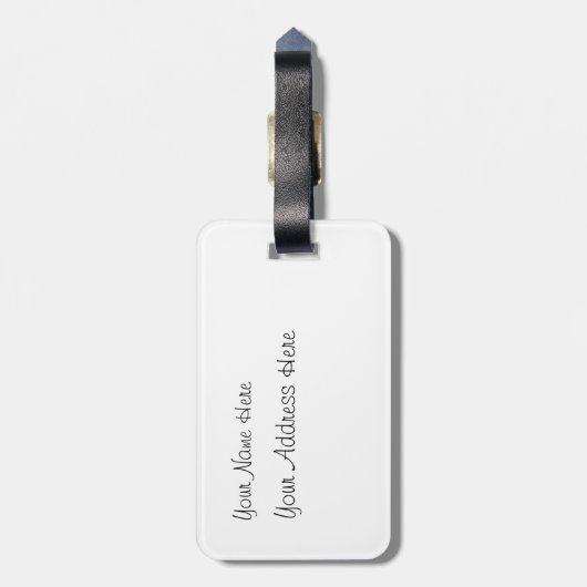 アフリカゾウの水絵画色 ラゲッジタグ (裏面縦)