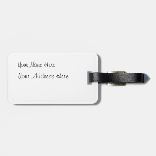 アフリカゾウの水絵画色 ラゲッジタグ (裏面横)