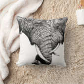 アフリカゾウの装飾用クッション クッション (ブランケット)