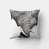 アフリカゾウの装飾用クッション クッション (裏面)