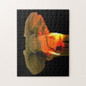 アフリカゾウインザセレンゲティサンセット ジグソーパズル (縦)