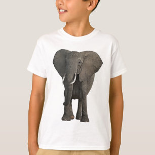 アフリカゾウジャングル·サファリ動物野生動物アート Tシャツ