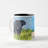 アフリカゾウマグ ツートーンマグカップ (正面左)