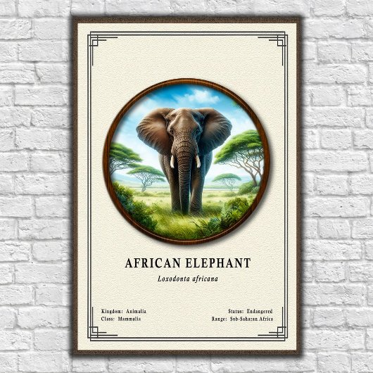 アフリカゾウ動物学シリーズ ポスター