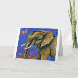 アフリカゾウ挨拶カード シーズンカード