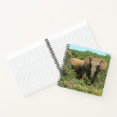 アフリカゾウ旅行手帳 ノートブック (内部)