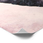 アフリカゾウ水彩画 ポスター (角)