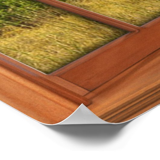 アフリカゾウ湾の窓の幻想 ポスター (角)