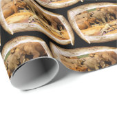 アフリカゾウ牙とゾウ ラッピングペーパー (ロールコーナー)