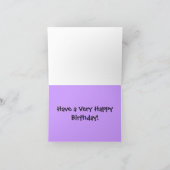 アフリカゾウ誕生日カード カード (内部)