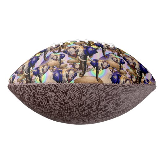 アフリカゾウ超現実ポートレート アメリカンフットボール (回転90)