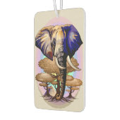 アフリカゾウ超現実ポートレート カーエアーフレッシュナー (左)