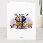 アフリカゾウ超現実ポートレート カード (裏面)