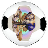 アフリカゾウ超現実ポートレート サッカーボール (回転)