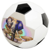 アフリカゾウ超現実ポートレート サッカーボール (3/4)