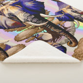 アフリカゾウ超現実ポートレート シェルパブランケット (3/4)