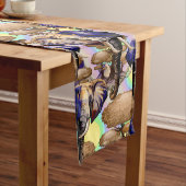 アフリカゾウ超現実ポートレート ショートテーブルランナー (インサイチュ)