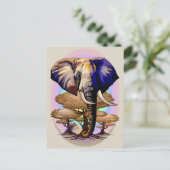 アフリカゾウ超現実ポートレート シーズンポストカード (スタンド正面)