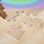 アフリカゾウ超現実ポートレート ジグソーパズル (側面)