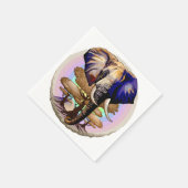 アフリカゾウ超現実ポートレート スタンダードカクテルナプキン (角)