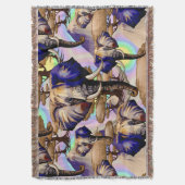 アフリカゾウ超現実ポートレート スローブランケット (正面縦)