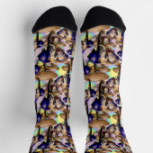 アフリカゾウ超現実ポートレート ソックス (上部)