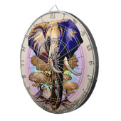 アフリカゾウ超現実ポートレート ダーツボード (正面右)